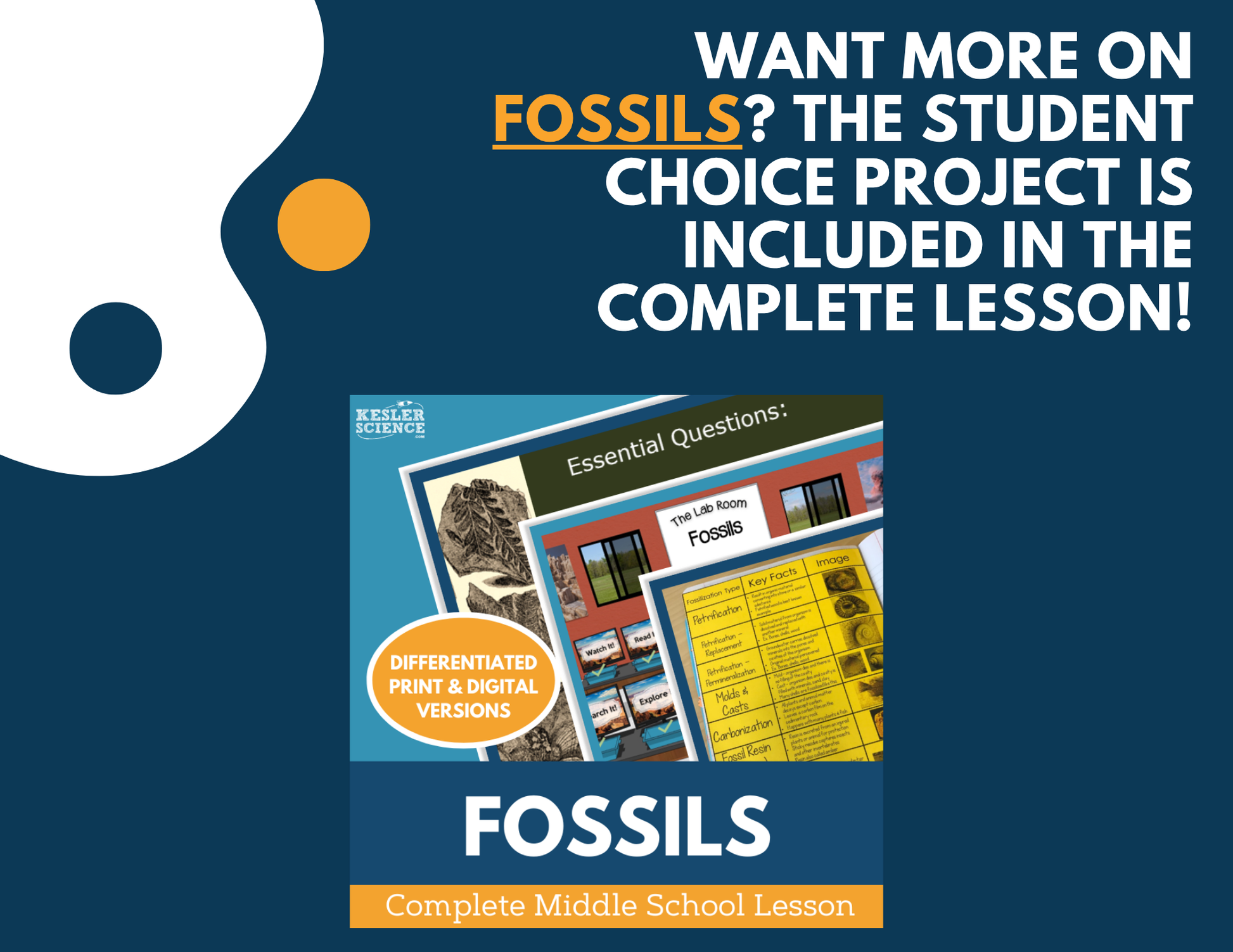 Fossils - Student Choice Projects - MS