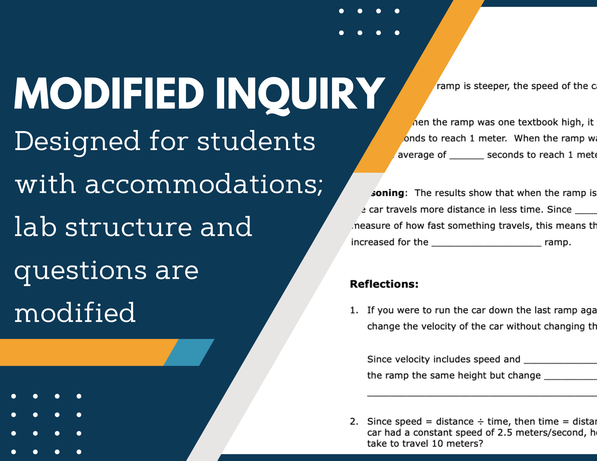 Force & Motion Bundle - Print Inquiry Labs with CER - Grades 6-8