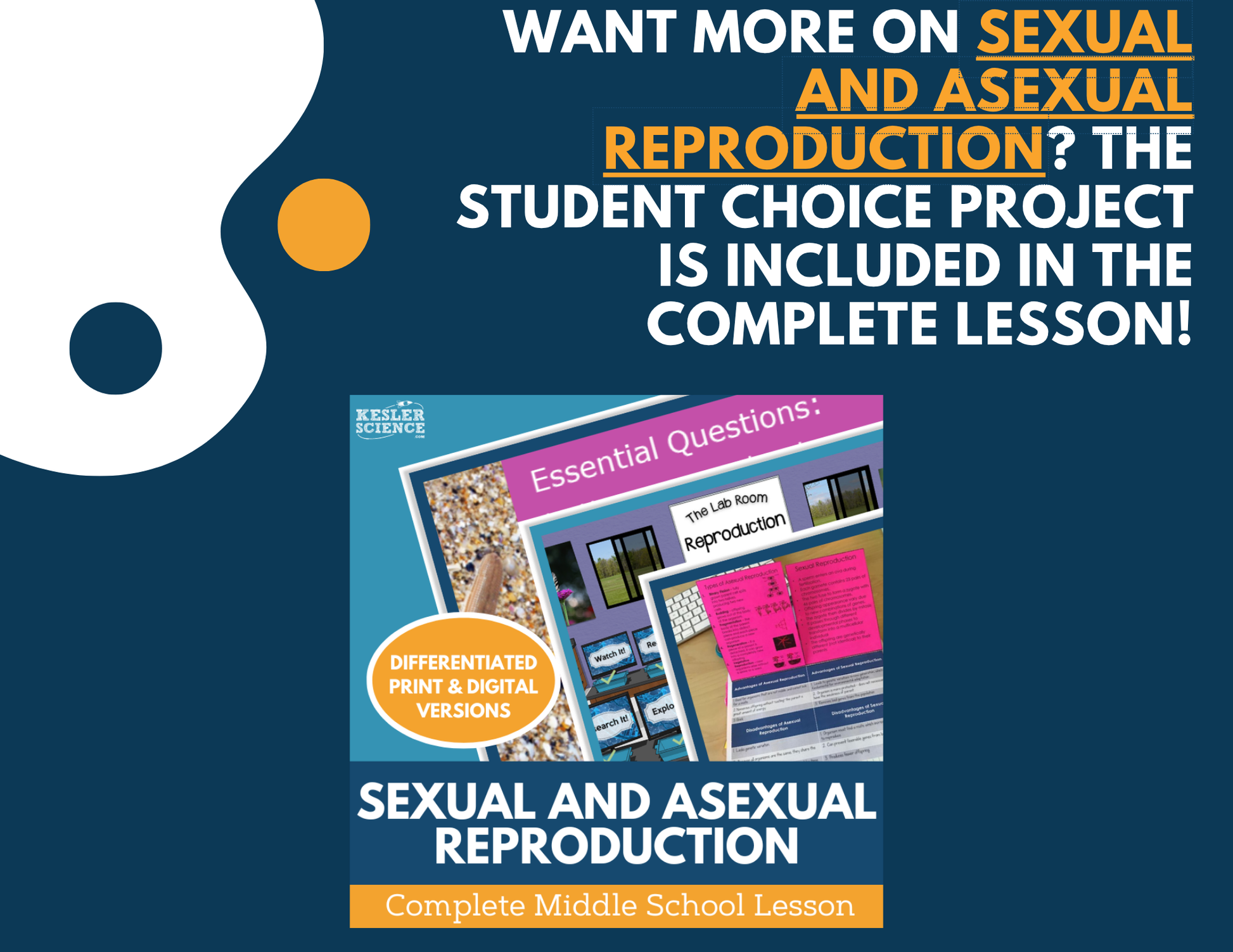 Sexual & Asexual Reproduction - Student Choice Projects - MS