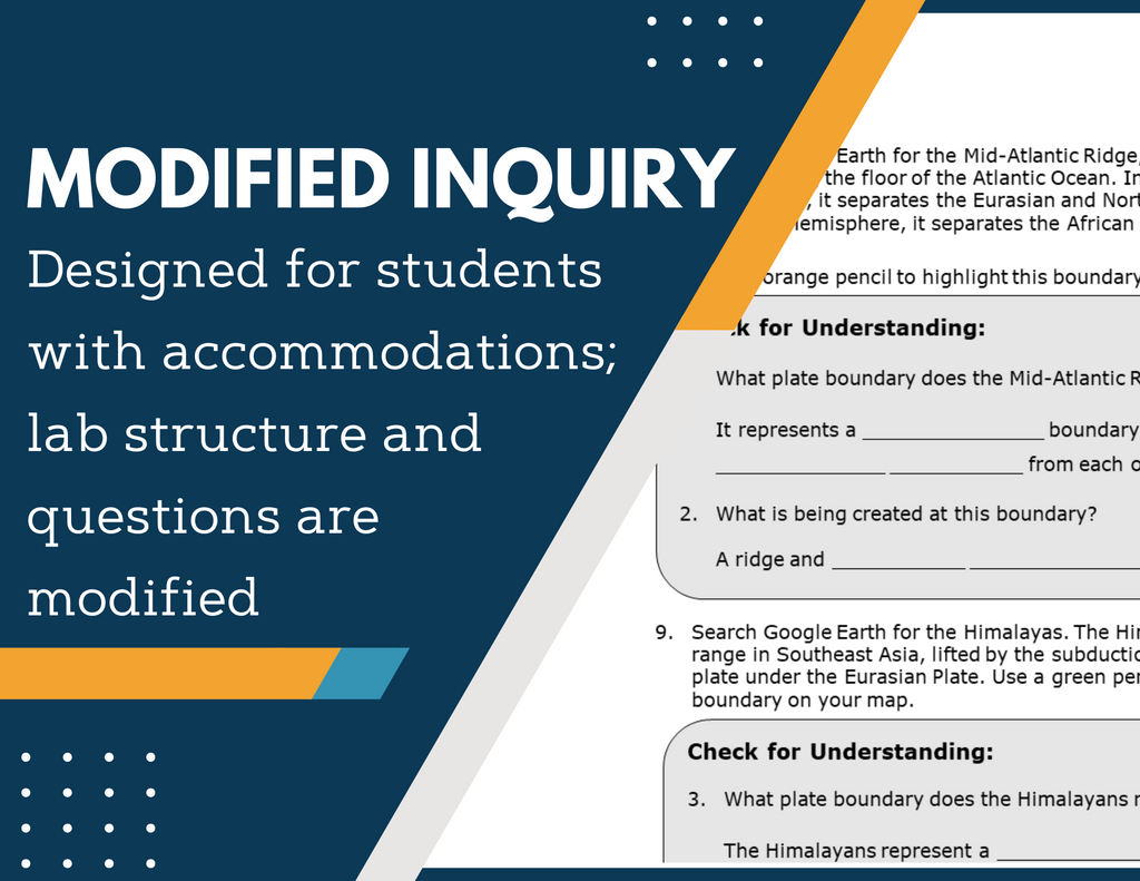 Formation of Crustal Features Inquiry Lab - MS 6-8 Science TEKS