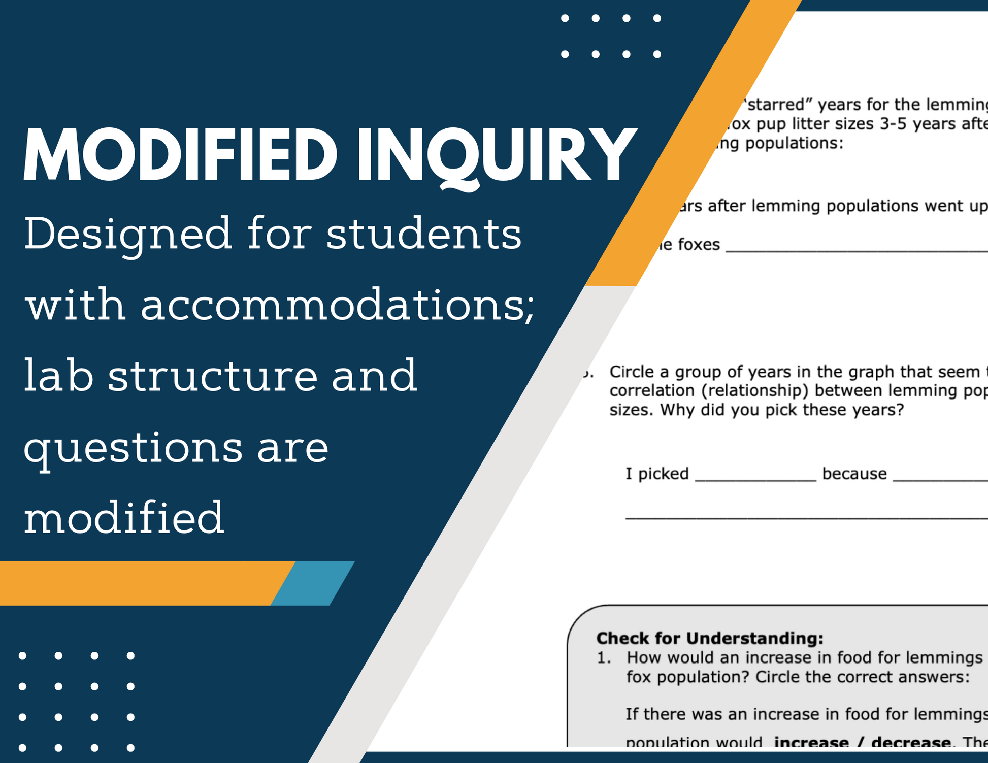 Population Resources Inquiry Lab - NGSS MS LS2-1