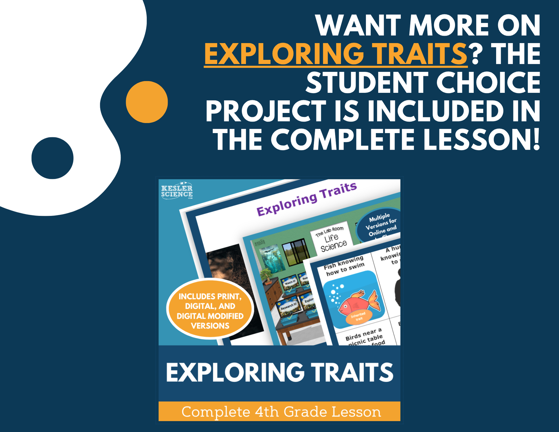 Exploring Traits - Student Choice Projects - 4th Grade