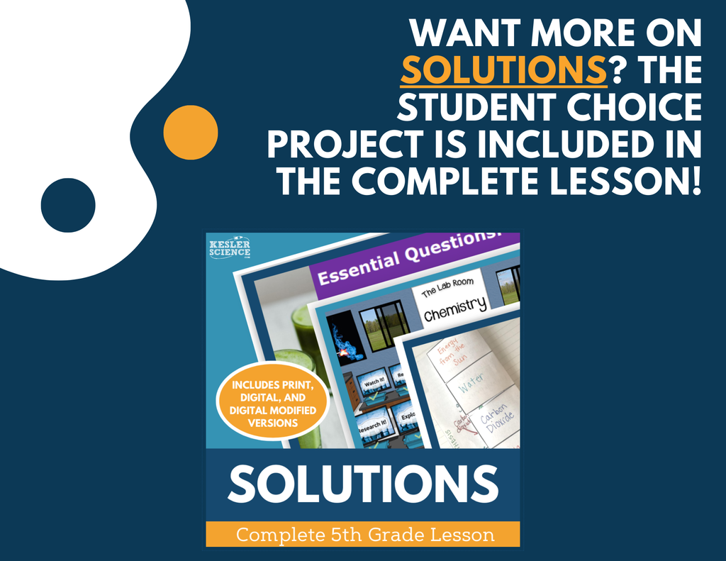 Solutions - Student Choice Projects - 5th Grade