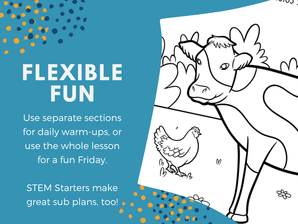 STEM Starters - Color Changing Milk - No-Prep PreK-8