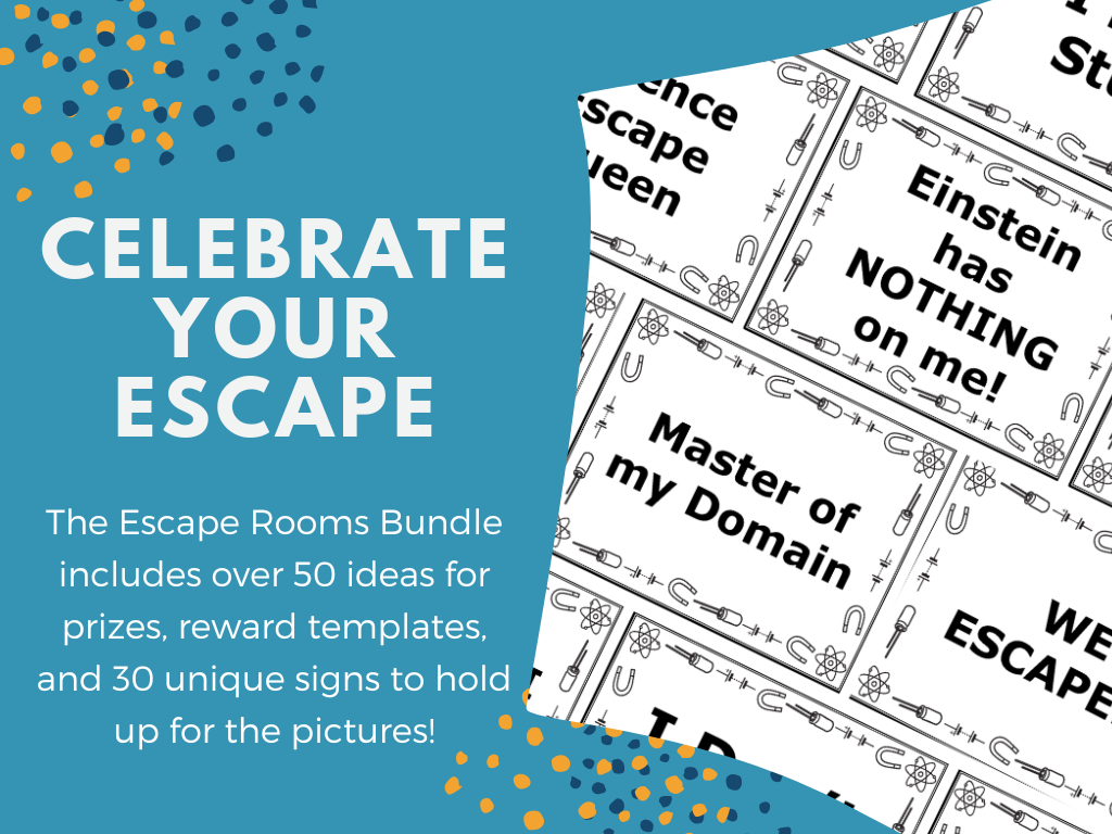 Counting Atoms, Balancing Equations Escape Room - 6th 7th 8th Grade Science Review Activity