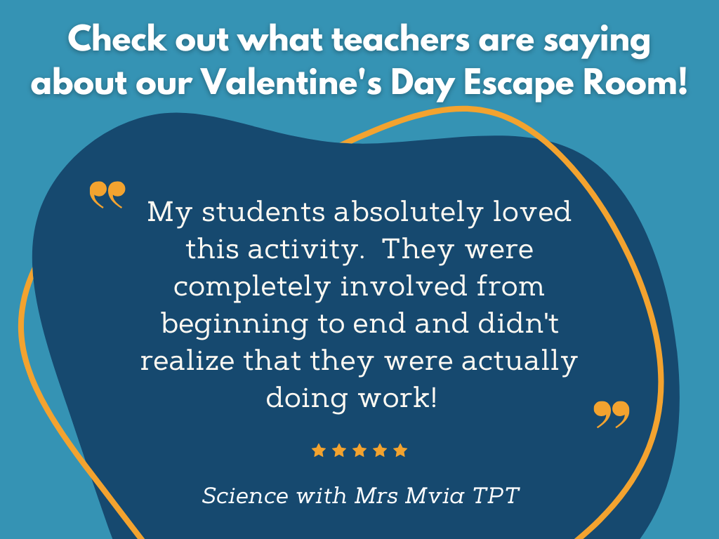Valentine's Day Science Escape Room - Season 1 - 6th 7th 8th Grade Science Review Activity