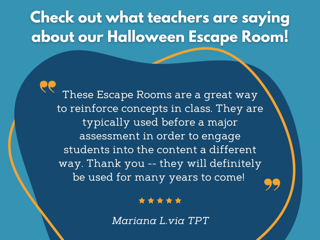 Halloween Science Escape Room - 6th 7th 8th Grade Science Review Activity