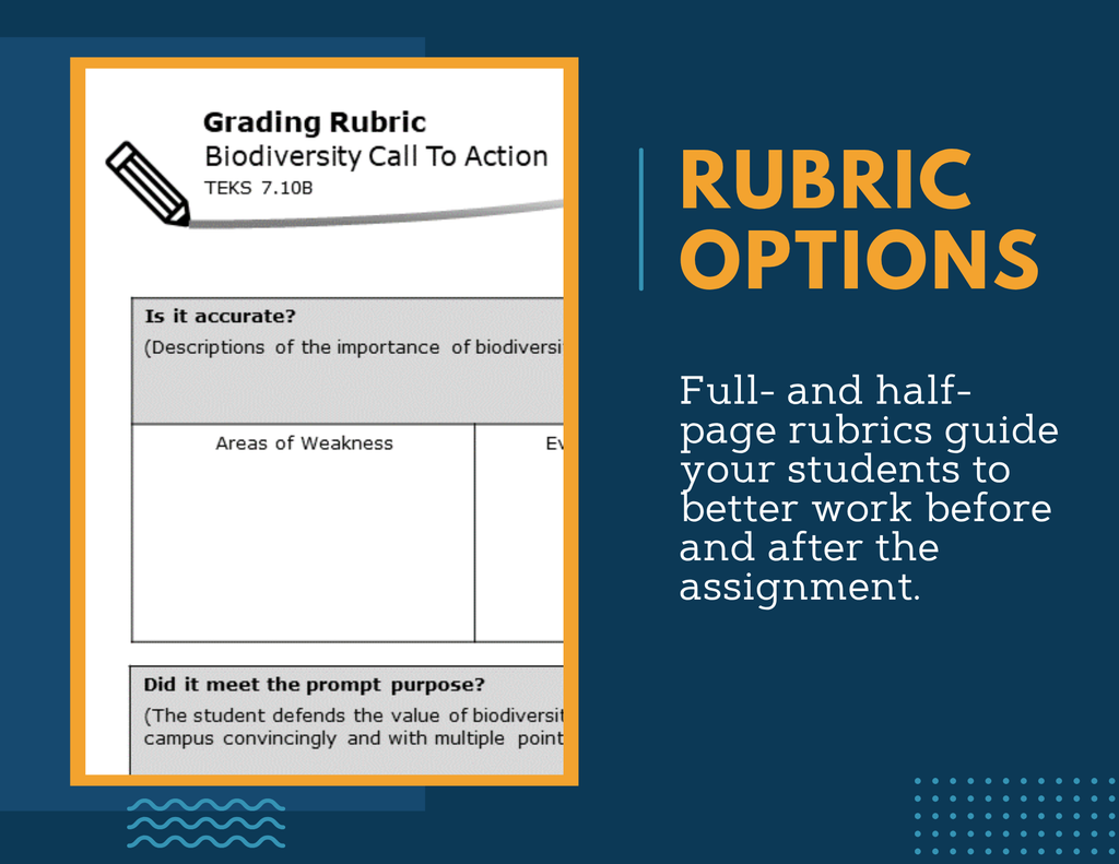 Writing Prompts - Biodiversity - MS 6-8