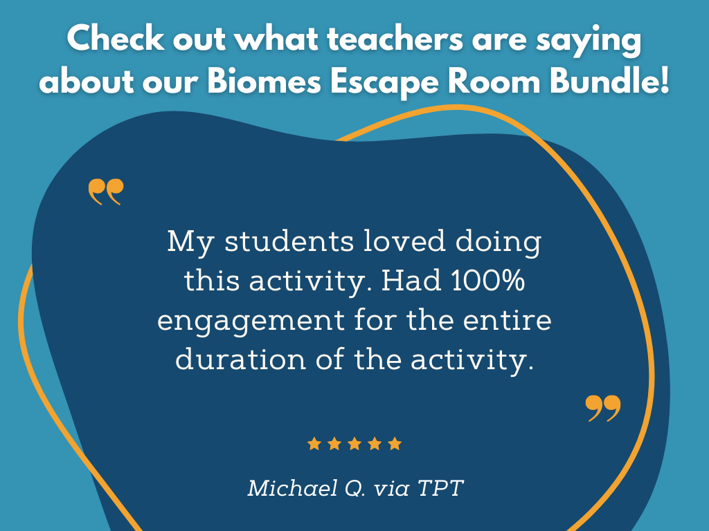 Biomes Escape Room - 6th 7th 8th Grade Science Review Activity
