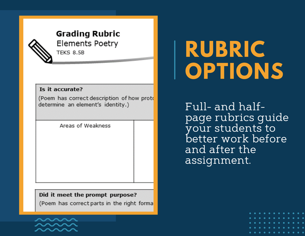 Writing Prompts - Elements - MS 6-8