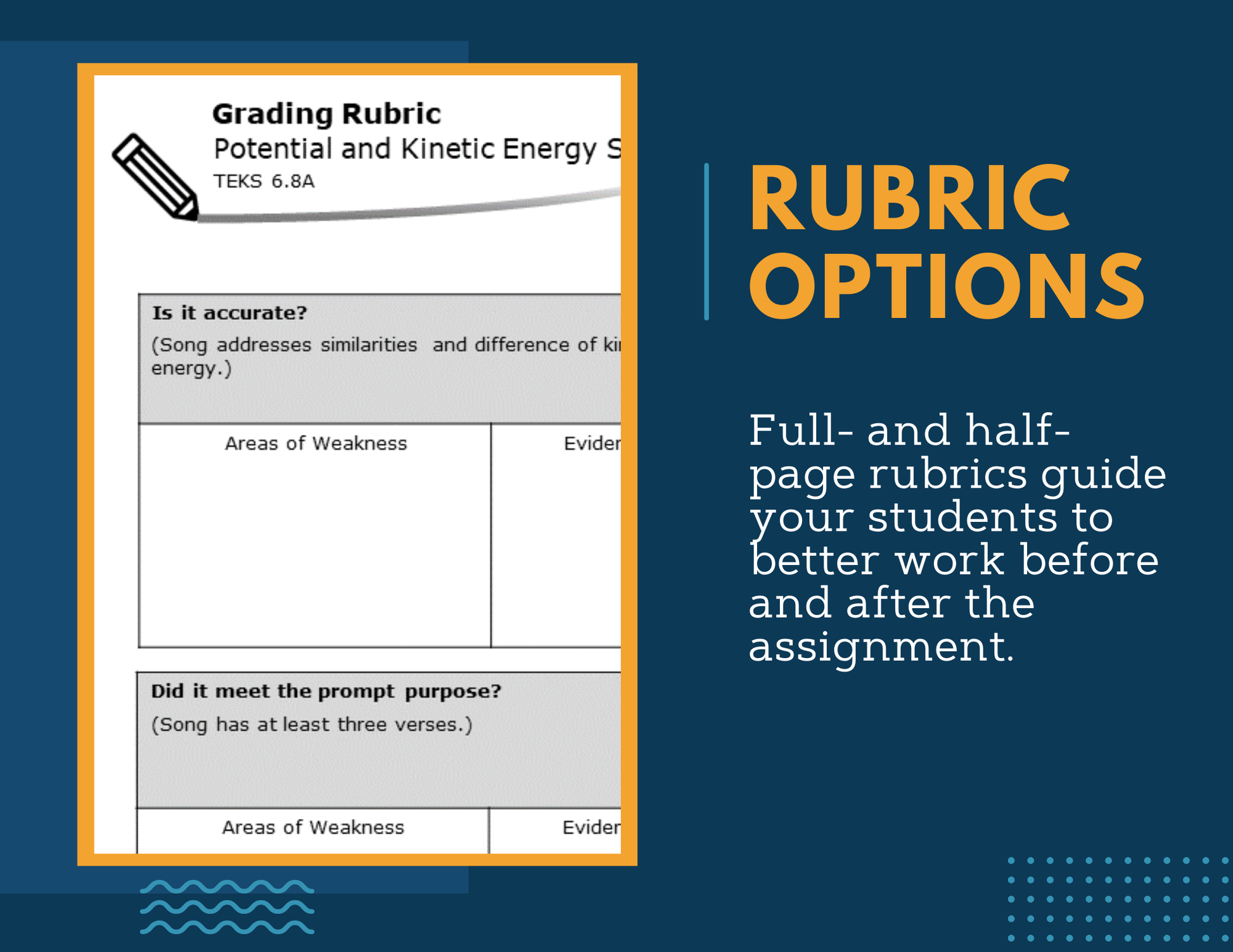 Writing Prompts - Potential & Kinetic Energy - MS 6-8