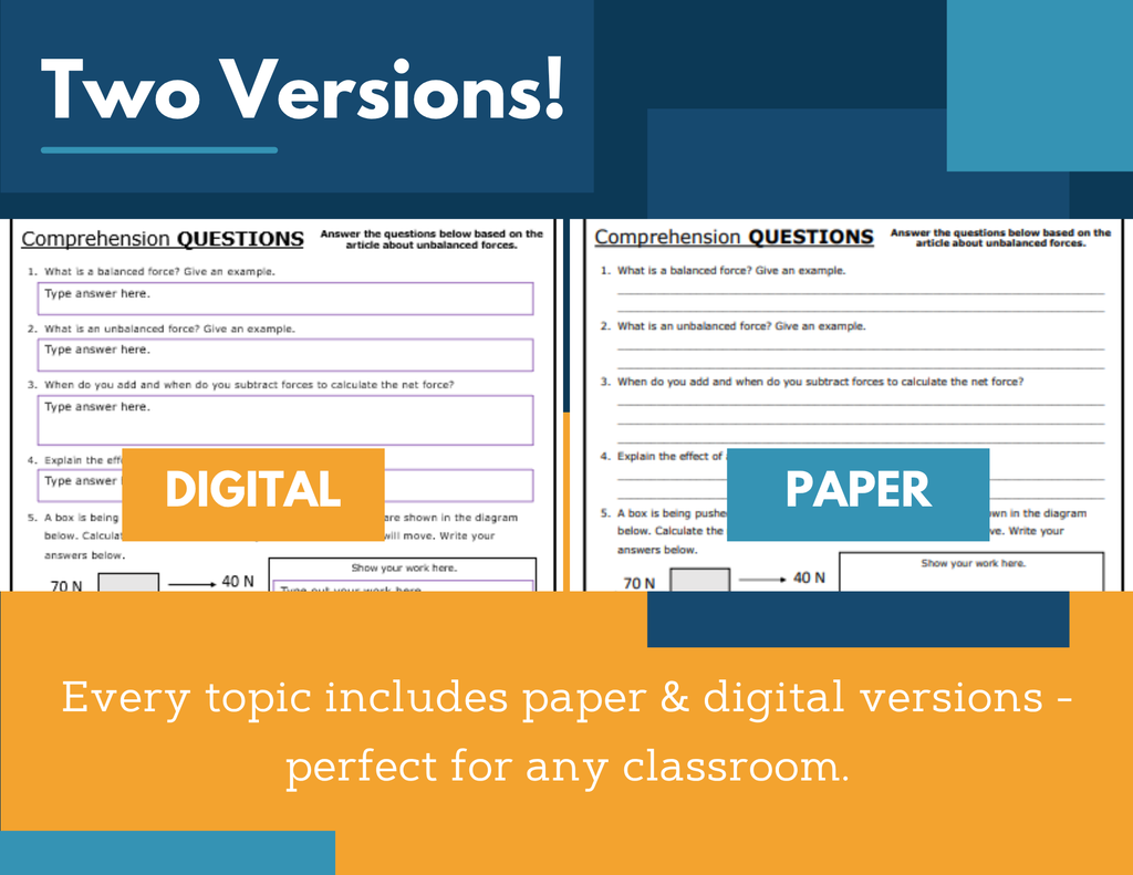 MS 6th 7th 8th Science Reading Comprehension Passages - VOL. 3 - Designing for Ecosystems