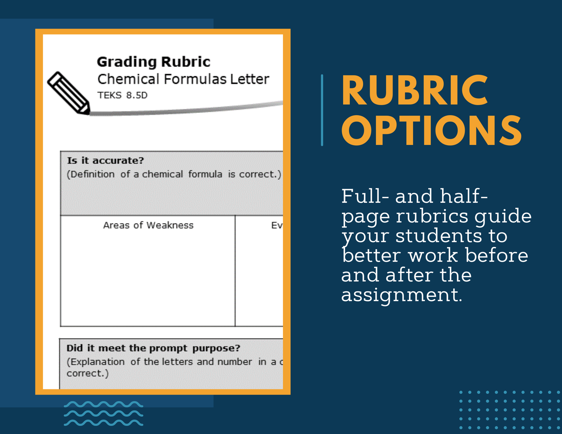 Writing Prompts - Chemical Formulas - MS 6-8