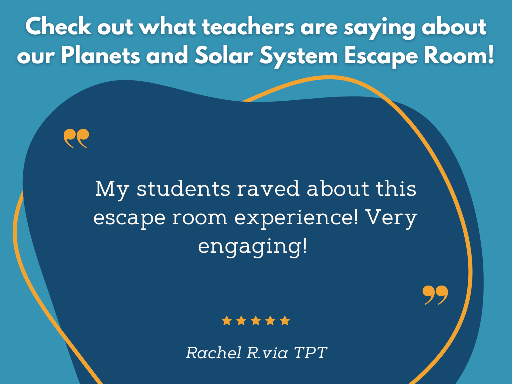Planets and Solar System Escape Room - 6th 7th 8th Grade Science Review Activity