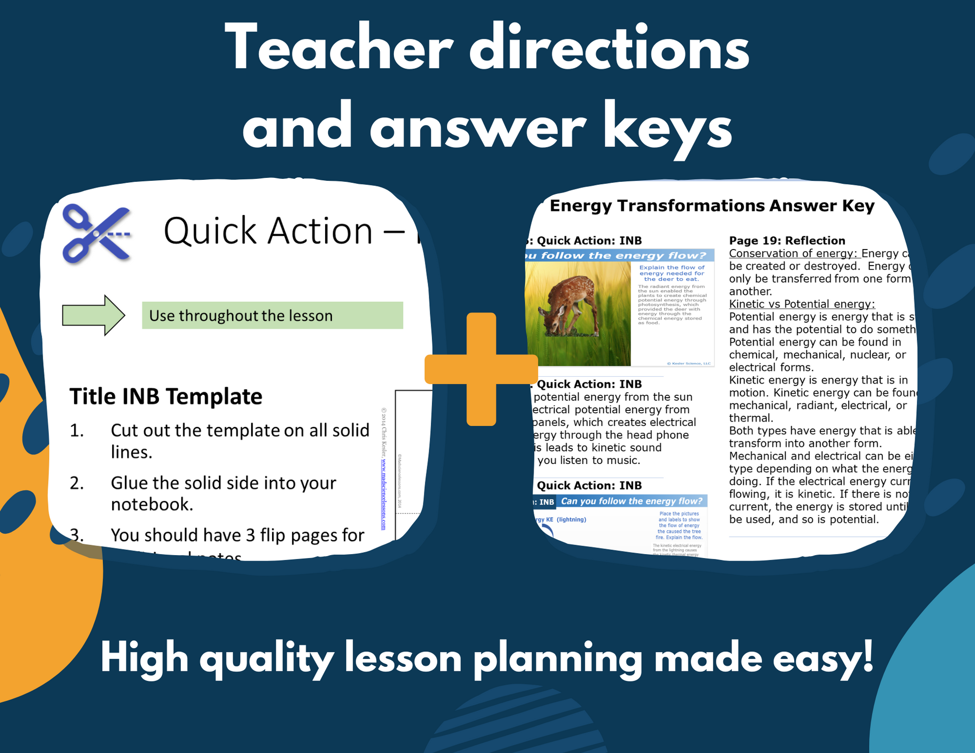 Energy Interactive Notebook Pages - Digital & Print INB - MS 6-8