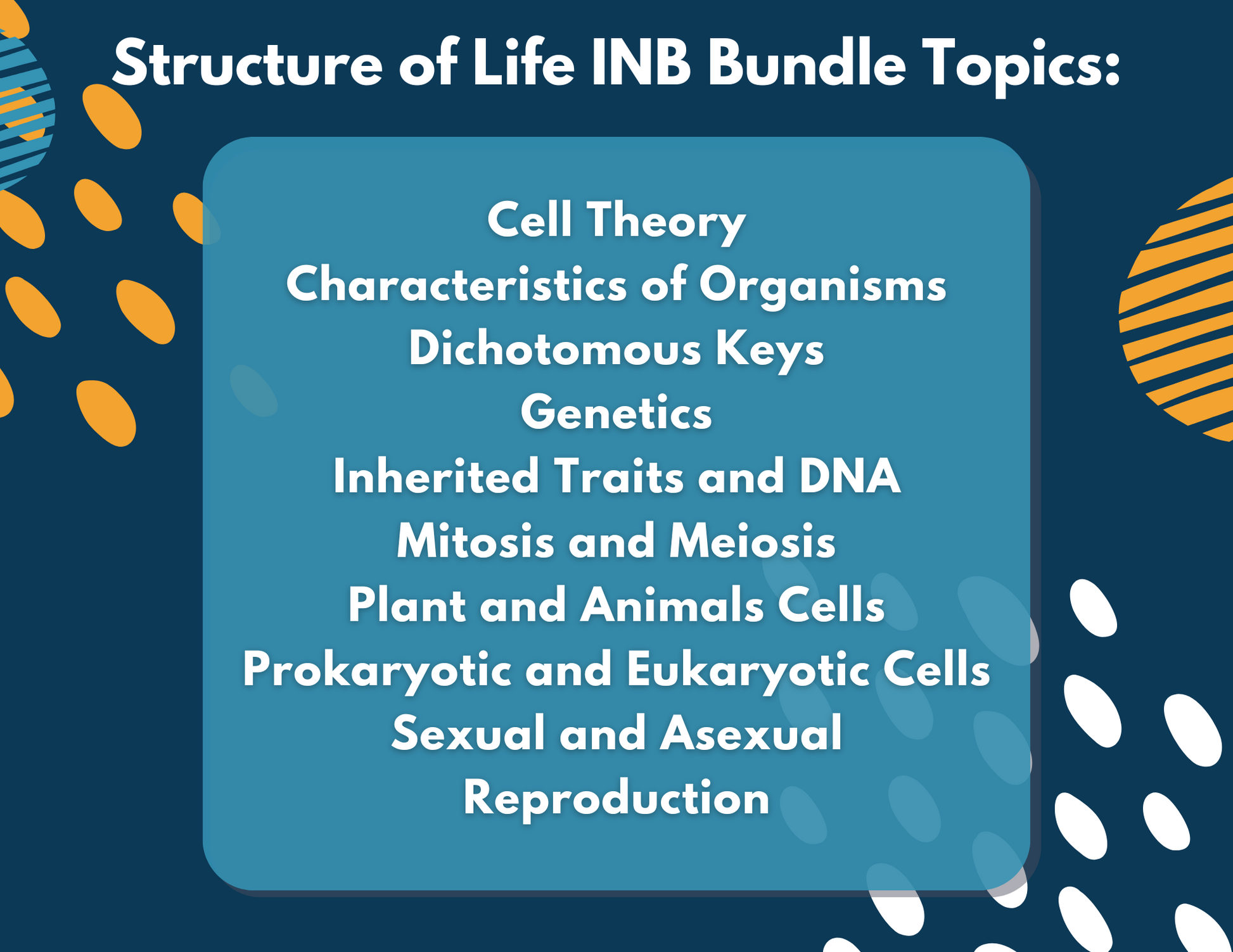 Structure of Life Interactive Notebook Pages - Digital & Print INB - MS 6-8