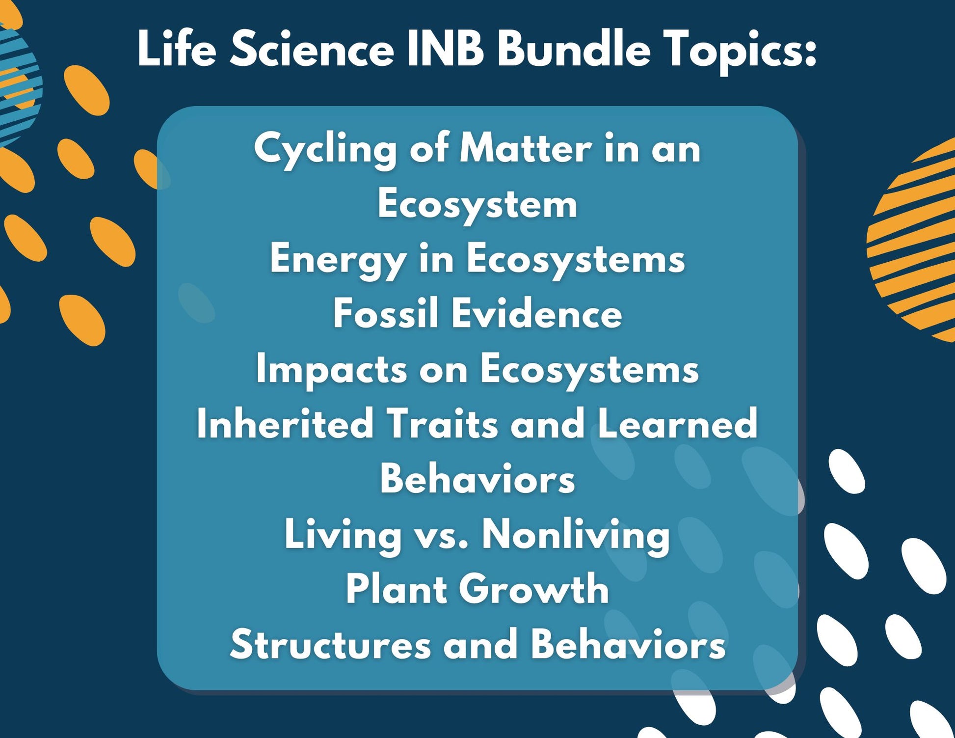 5th Grade Life Science Interactive Notebook Set - Digital & Print INB