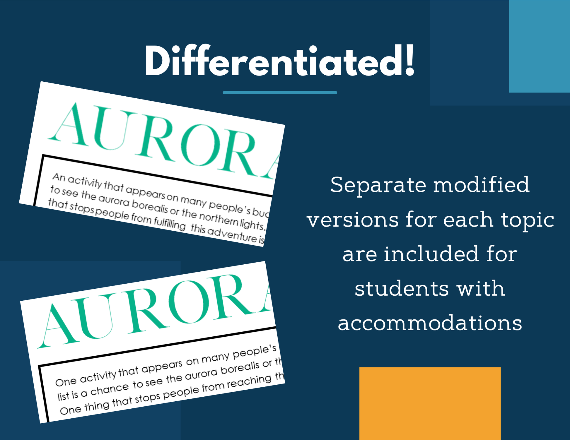 MS 6th 7th 8th Science Reading Comprehension Passages - Aurora Borealis