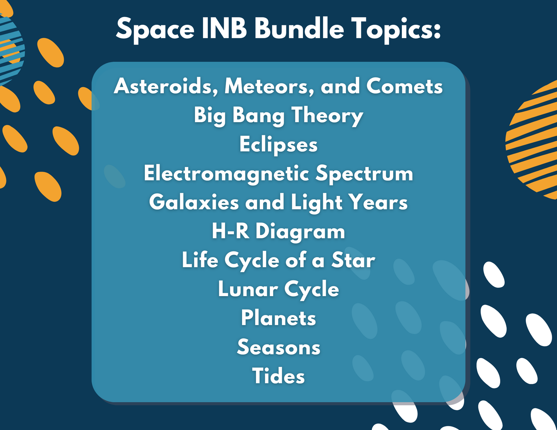 Space Interactive Notebook Pages - Digital & Print INB - MS 6-8