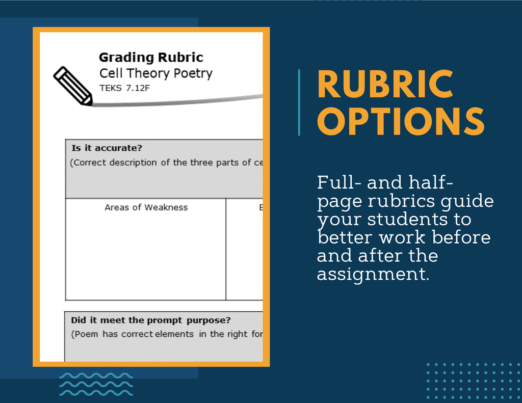 Writing Prompts - Cell Theory - MS 6-8