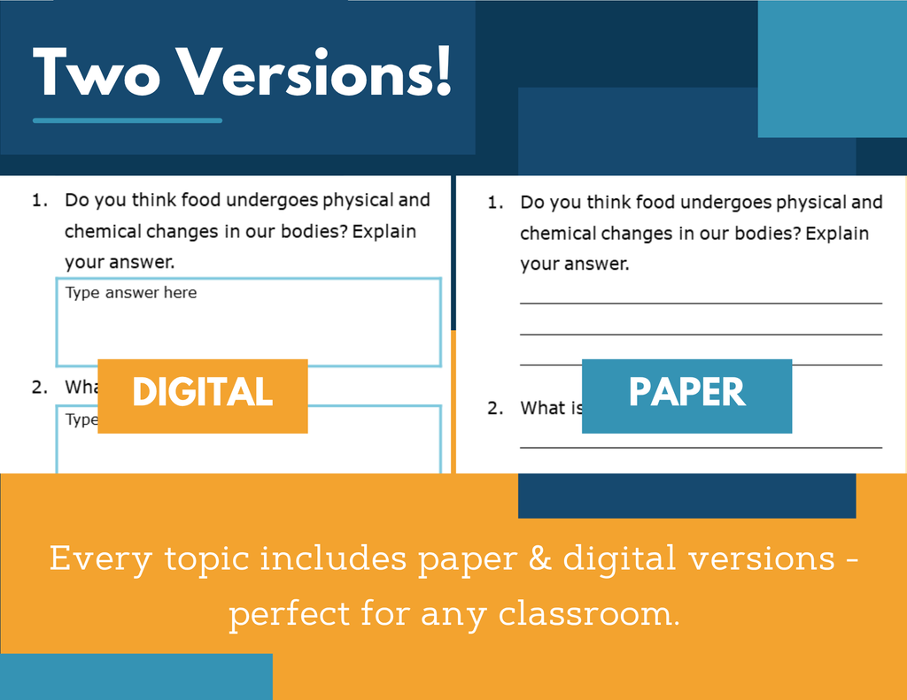 Amazing Anchors Physical & Chemical Changes - MS 6-8