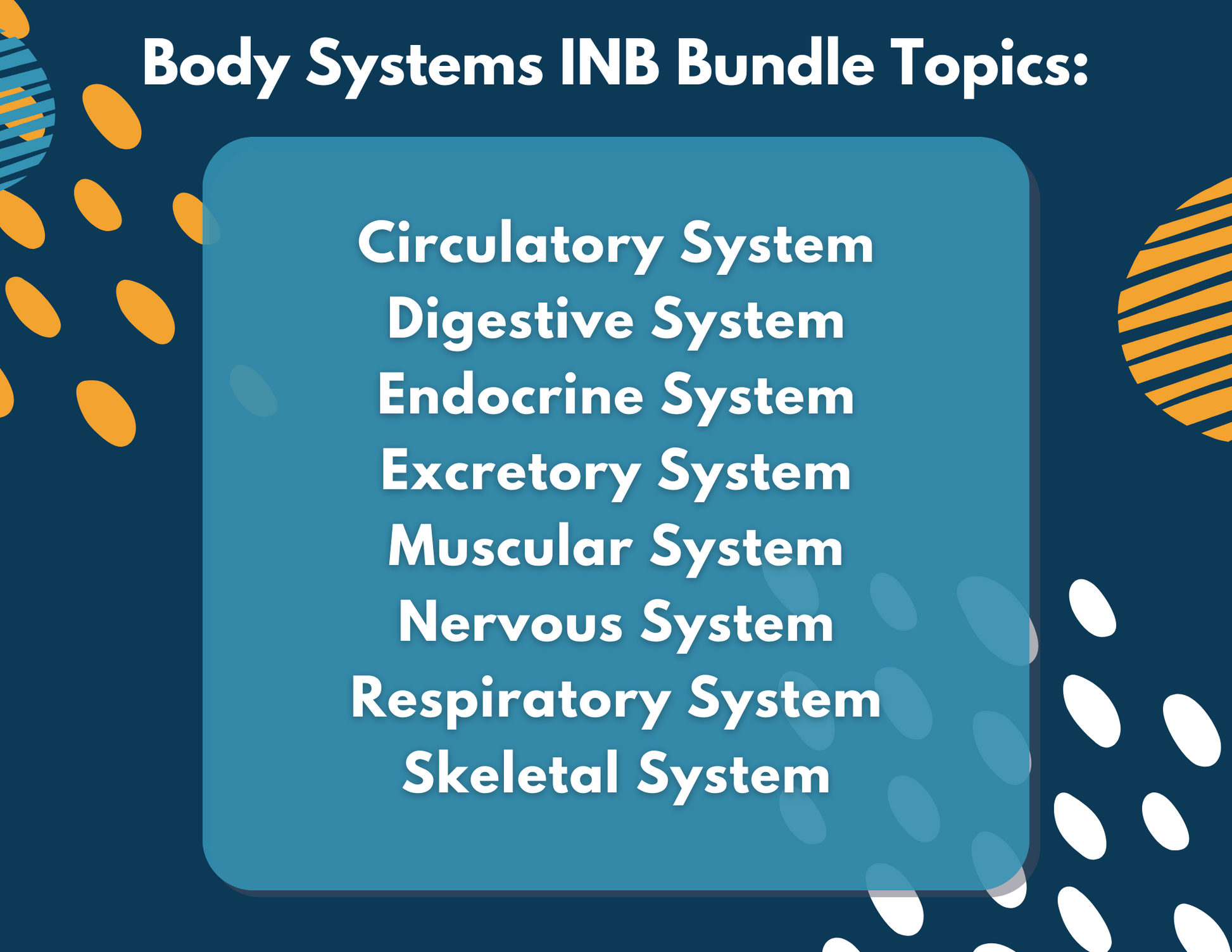 Body Systems Interactive Notebook Pages - Digital & Print INB - MS 6-8