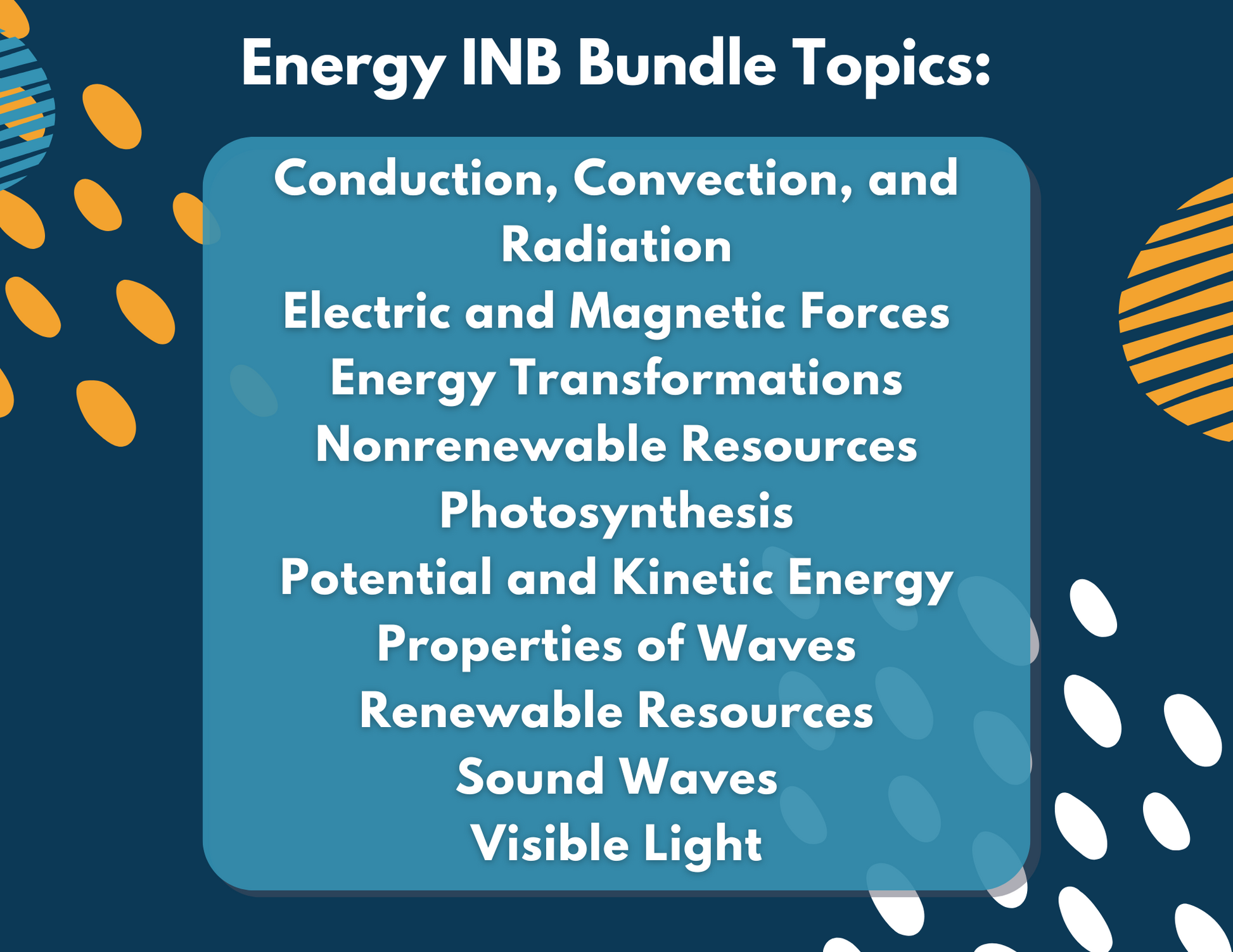 Energy Interactive Notebook Pages - Digital & Print INB - MS 6-8