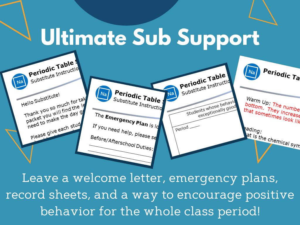 Sub Plans Bundle - Physical Science - MS 6-8