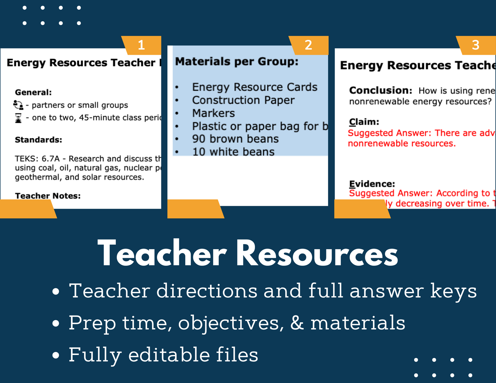 Advantages & Disadvantages Energy Resources Inquiry Lab - MS Science 6-8