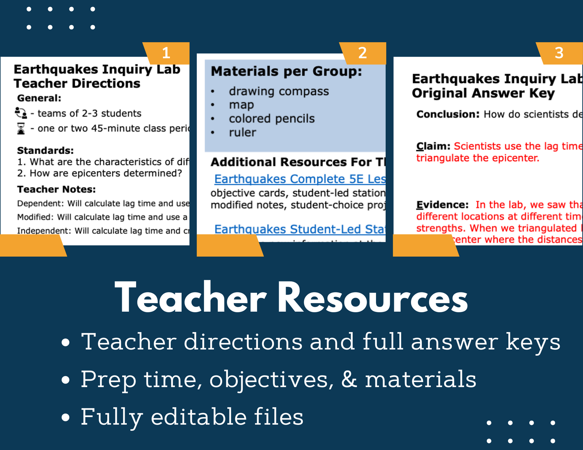 Earthquakes Inquiry Lab - MS 6-8 Science