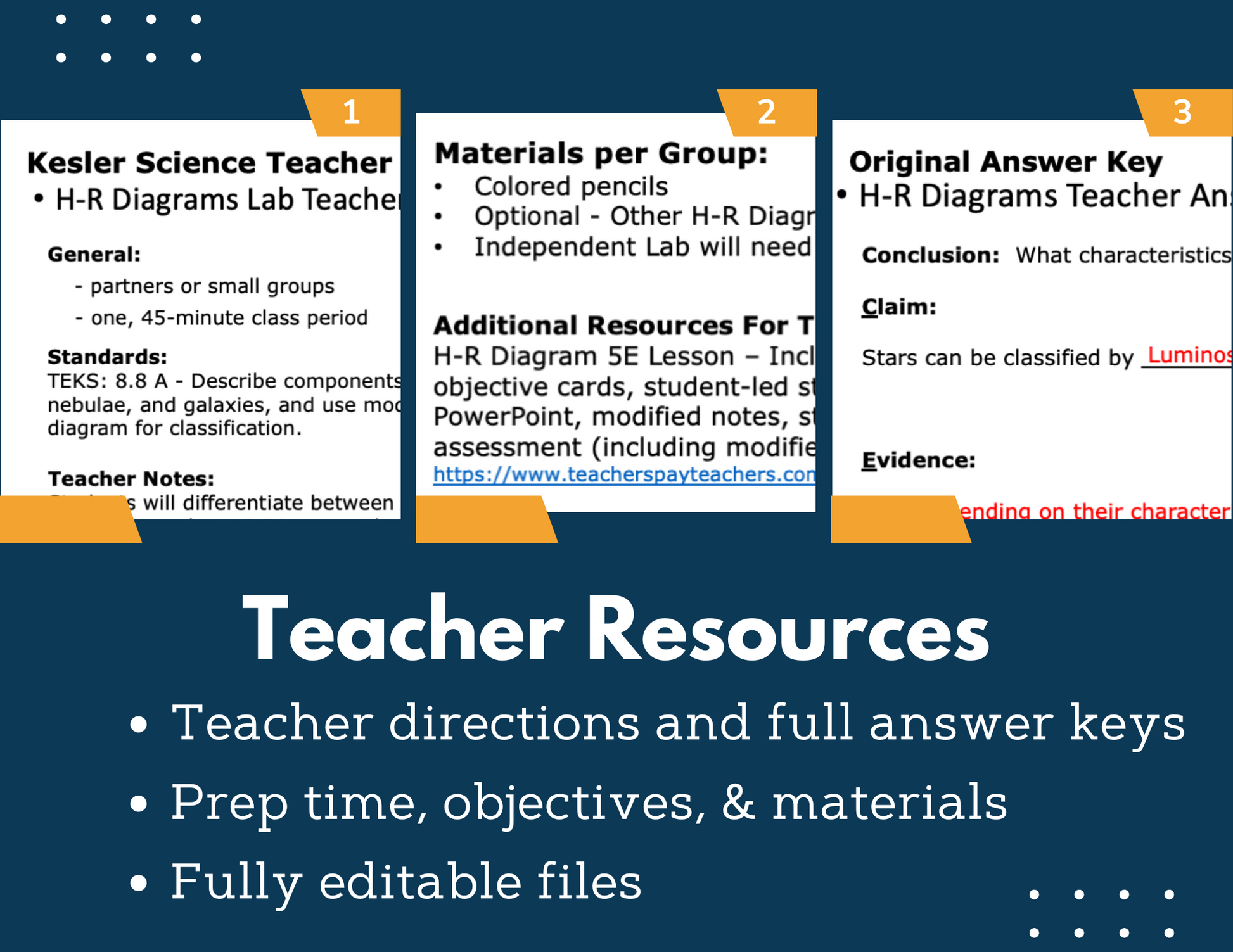 H-R Diagram Inquiry Lab - MS 6-8 Science TEKS