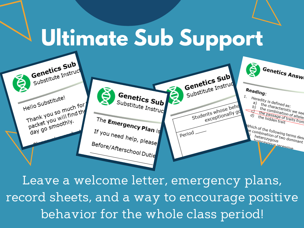 Sub Plans Bundle - Life Science - MS 6-8