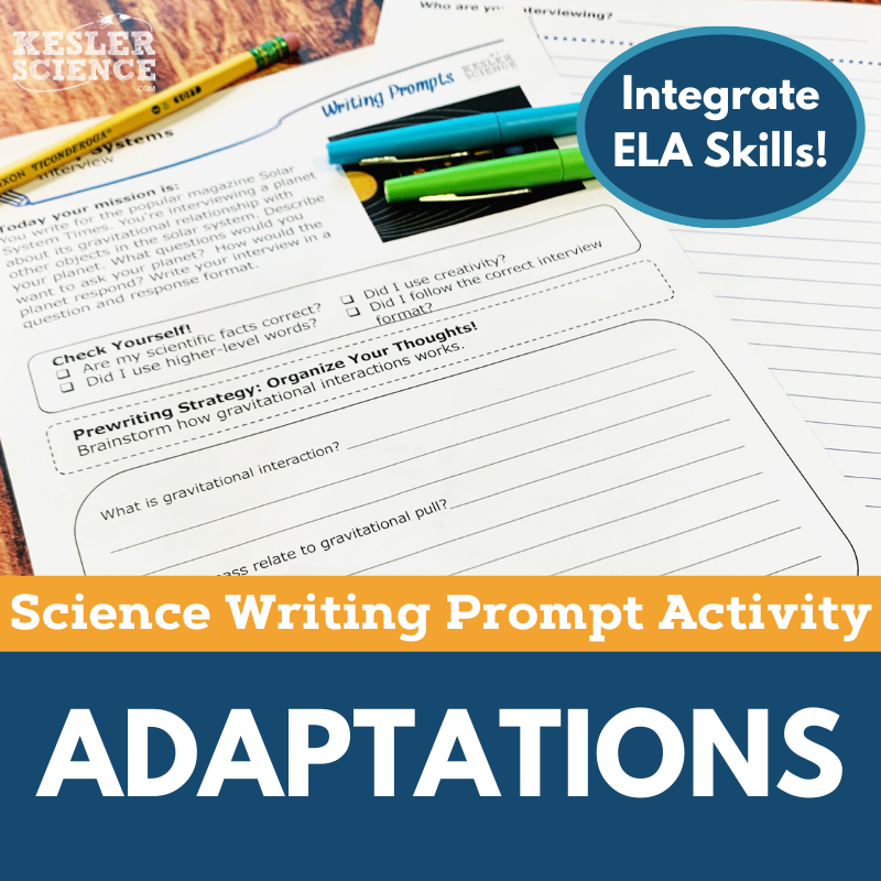 Writing Prompts - Adaptations - MS 6-8