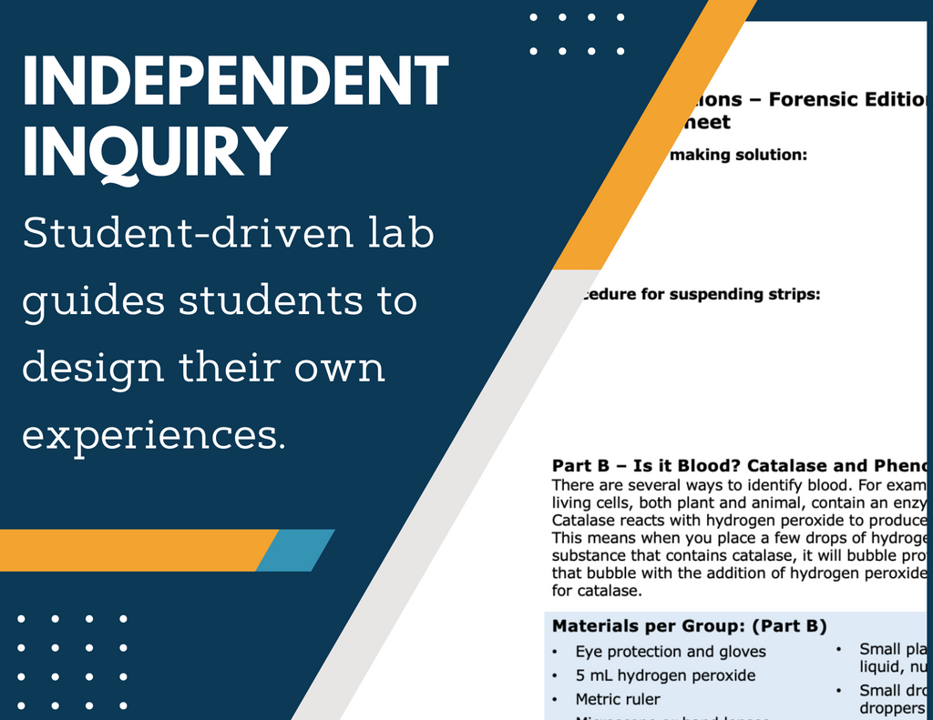 Chemical Reactions Forensics Inquiry Lab - MS 6-8 Science
