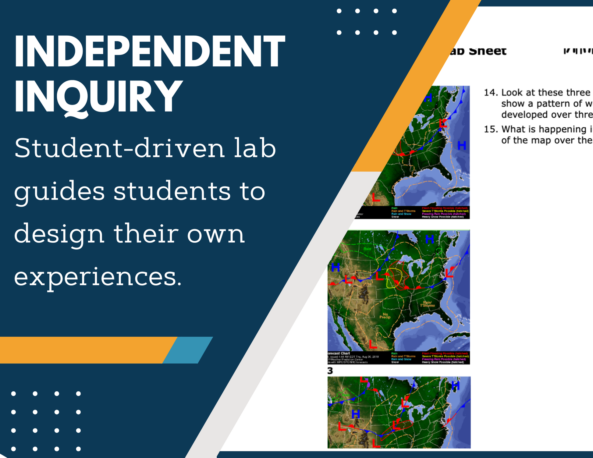 Weather Maps and Air Pressure Inquiry Lab - NGSS MS ESS2-5, TEKS 6-8