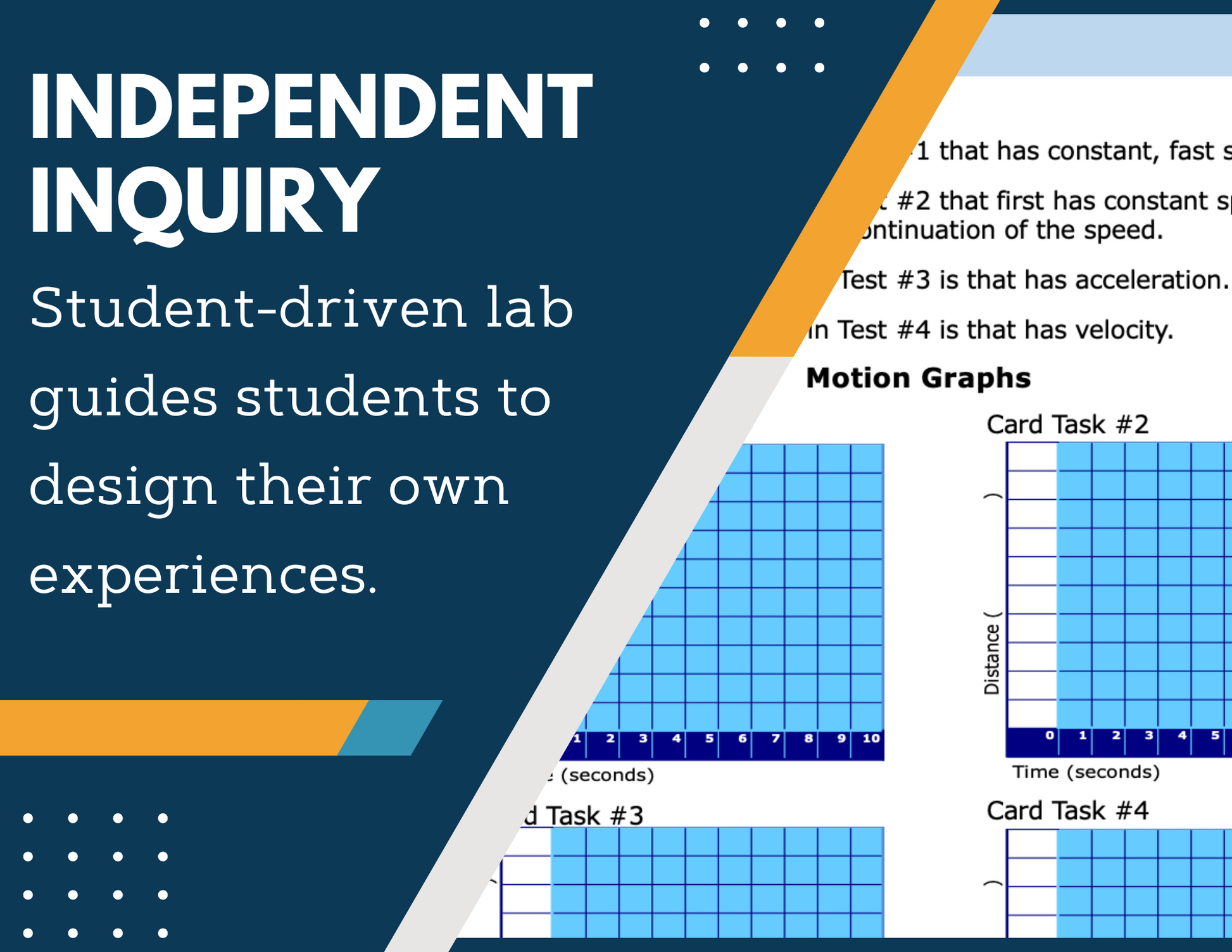 Motion Graphing Inquiry Lab - MS 6-8 Science TEKS