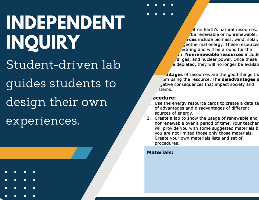 Advantages & Disadvantages Energy Resources Inquiry Lab - MS Science 6-8