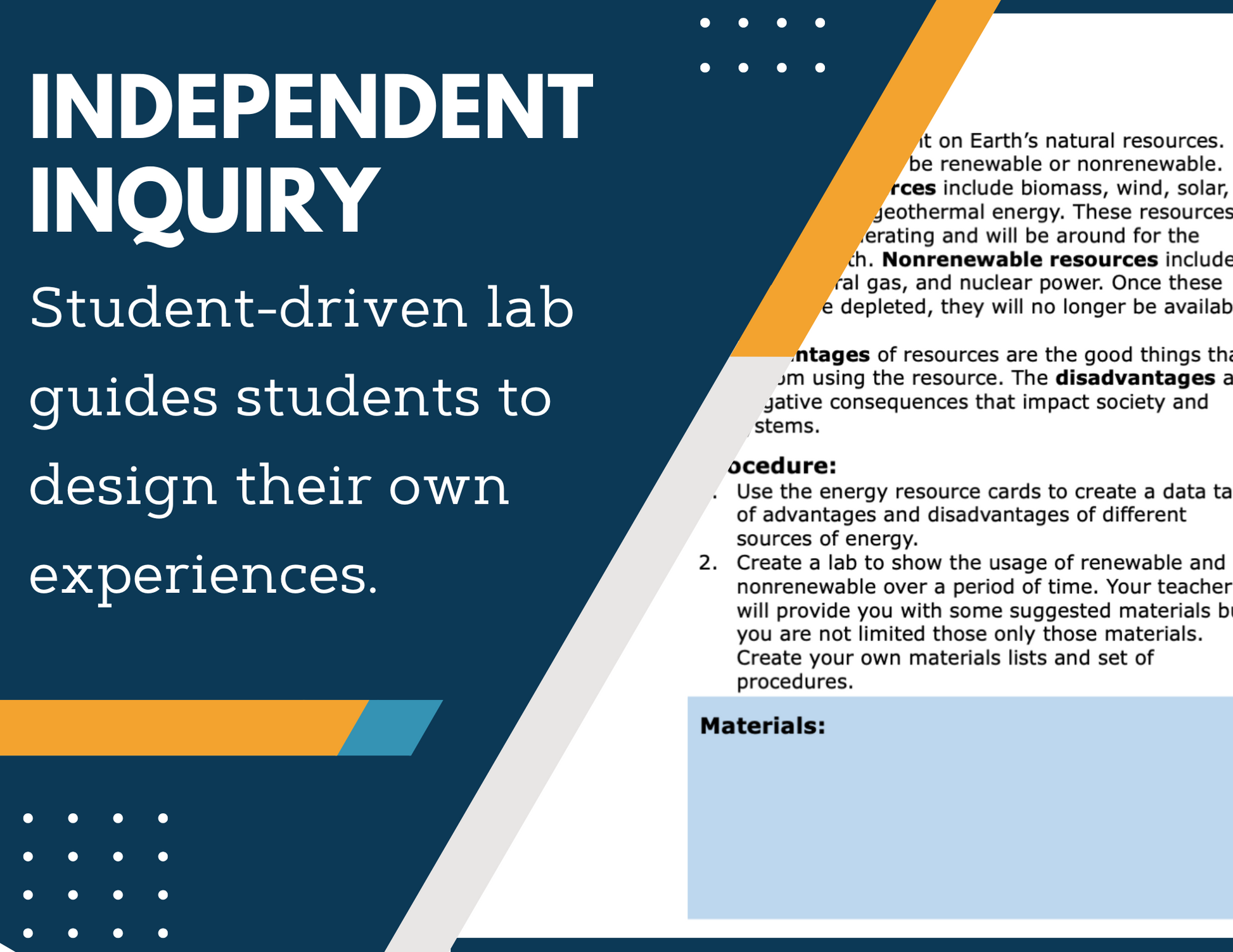 Advantages & Disadvantages Energy Resources Inquiry Lab - MS Science 6-8