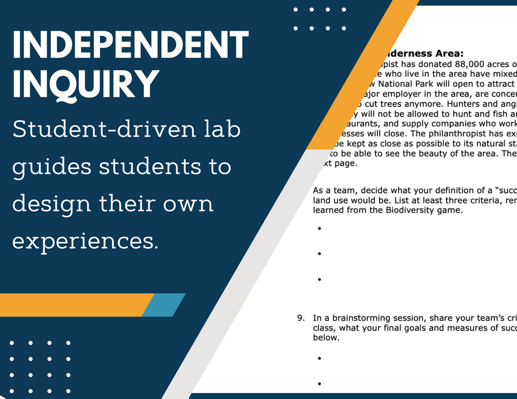 Designs for Biodiversity Inquiry Lab - NGSS MS LS2-5