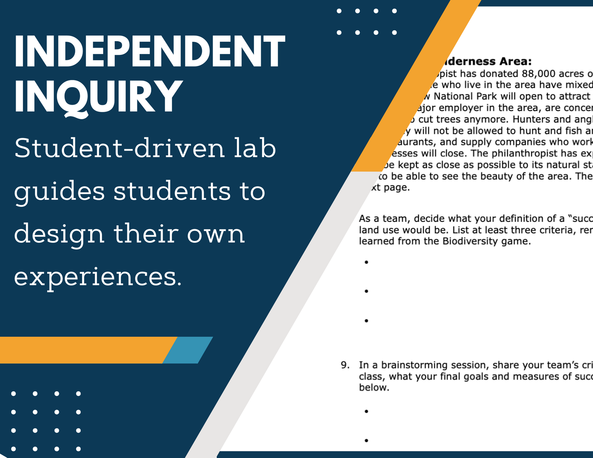 Designs for Biodiversity Inquiry Lab - NGSS MS LS2-5