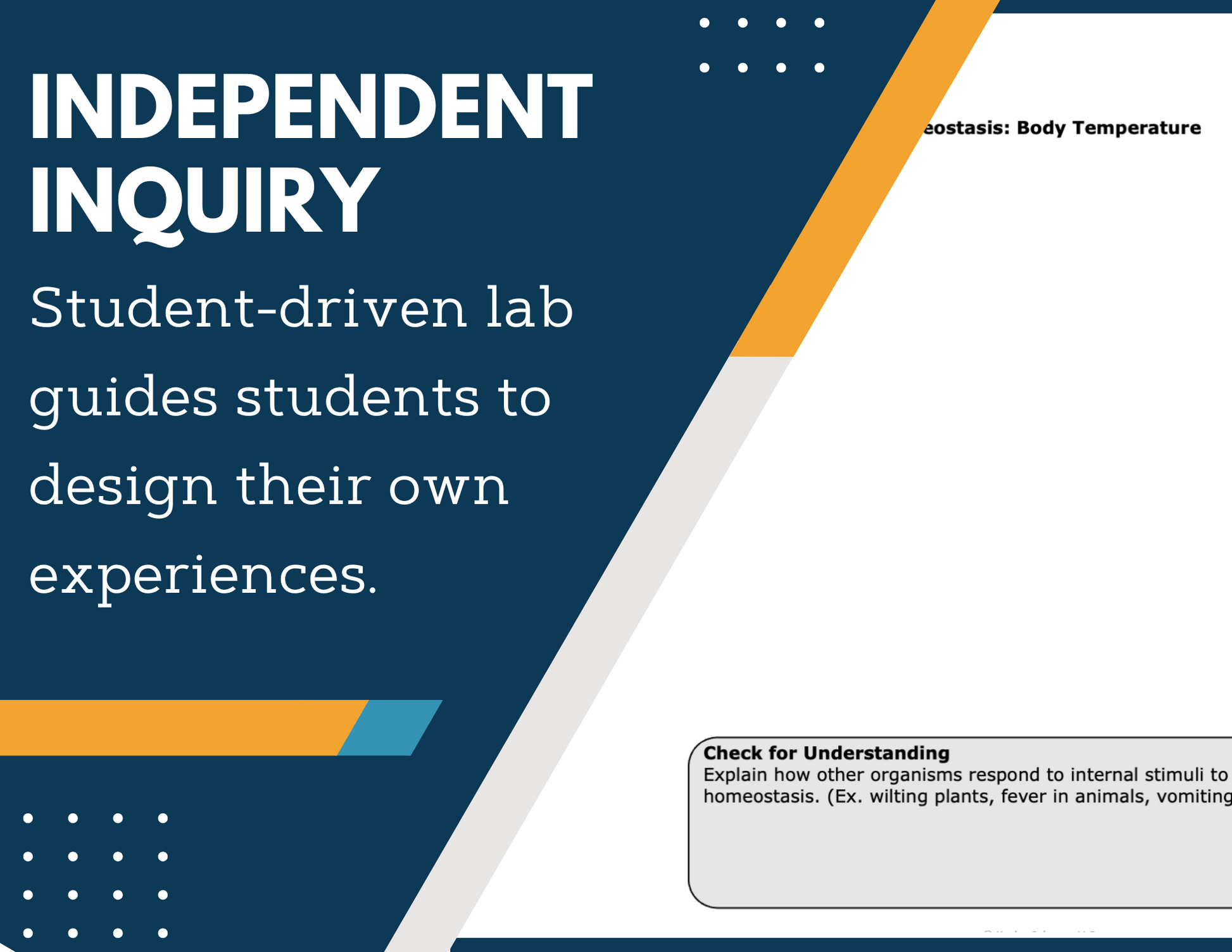Response to Internal Stimuli - Homeostasis Inquiry Lab - MS 6-8 Science