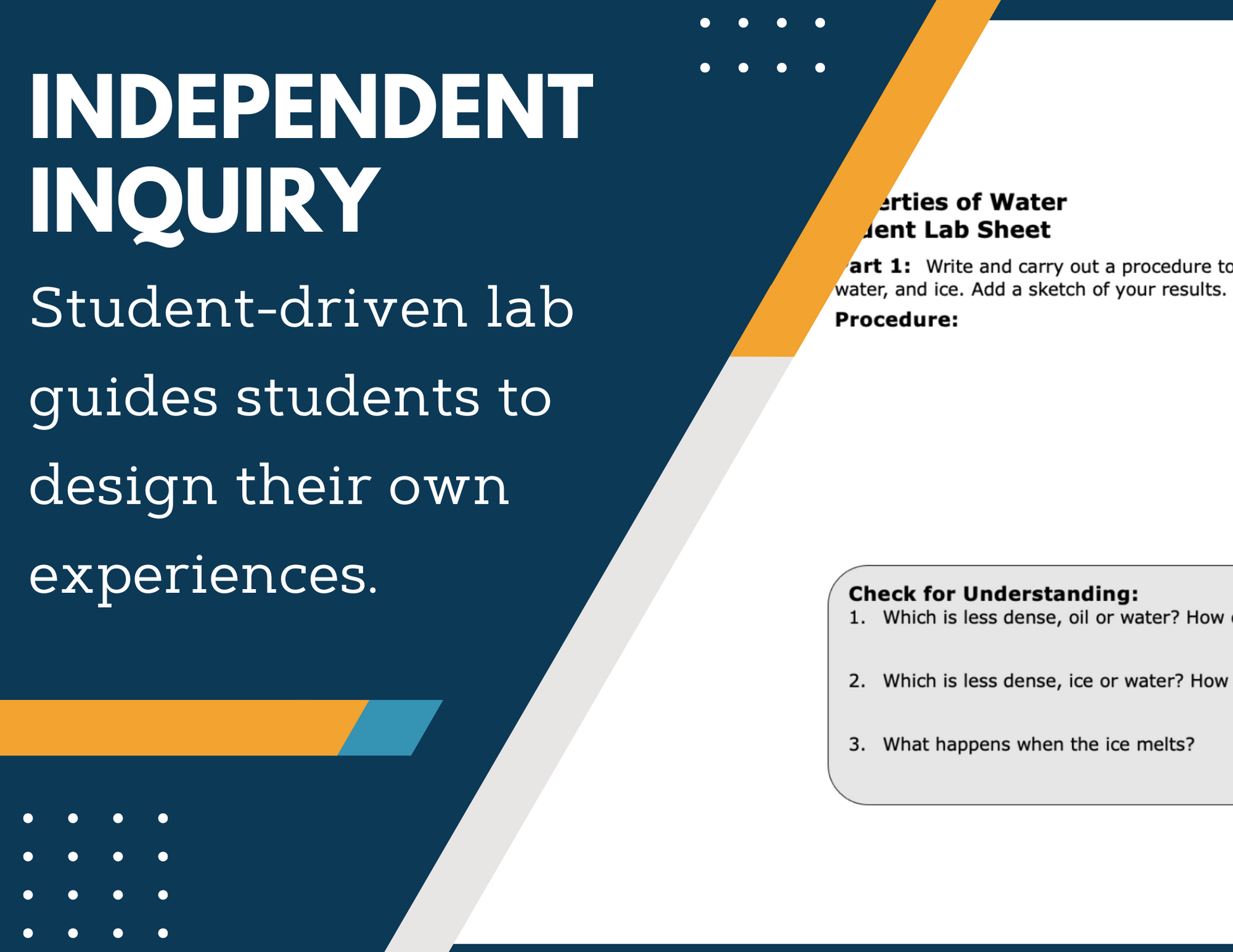 Properties of Water Inquiry Lab - MS 6-8 Science