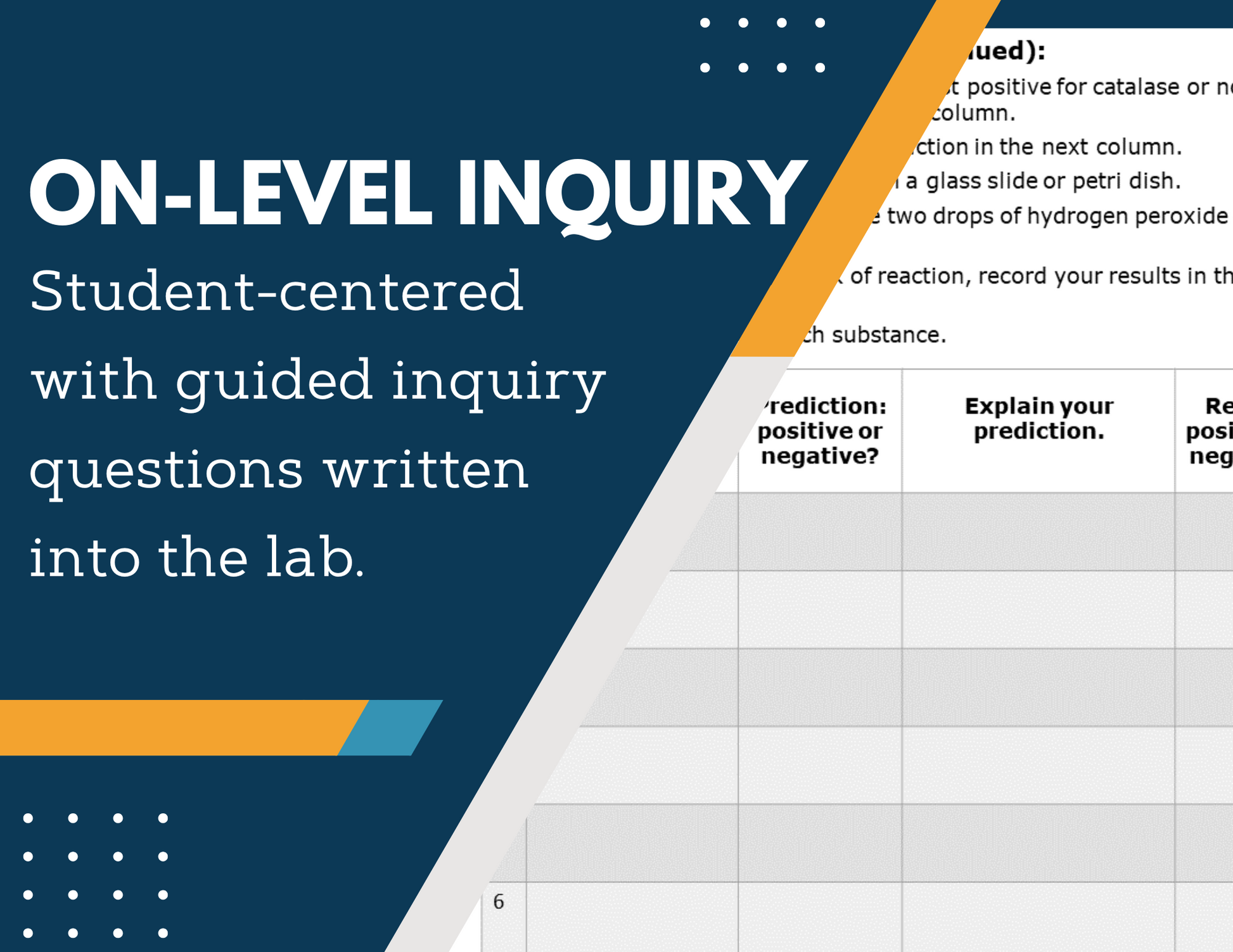 Chemical Reactions Forensics Inquiry Lab - MS 6-8 Science