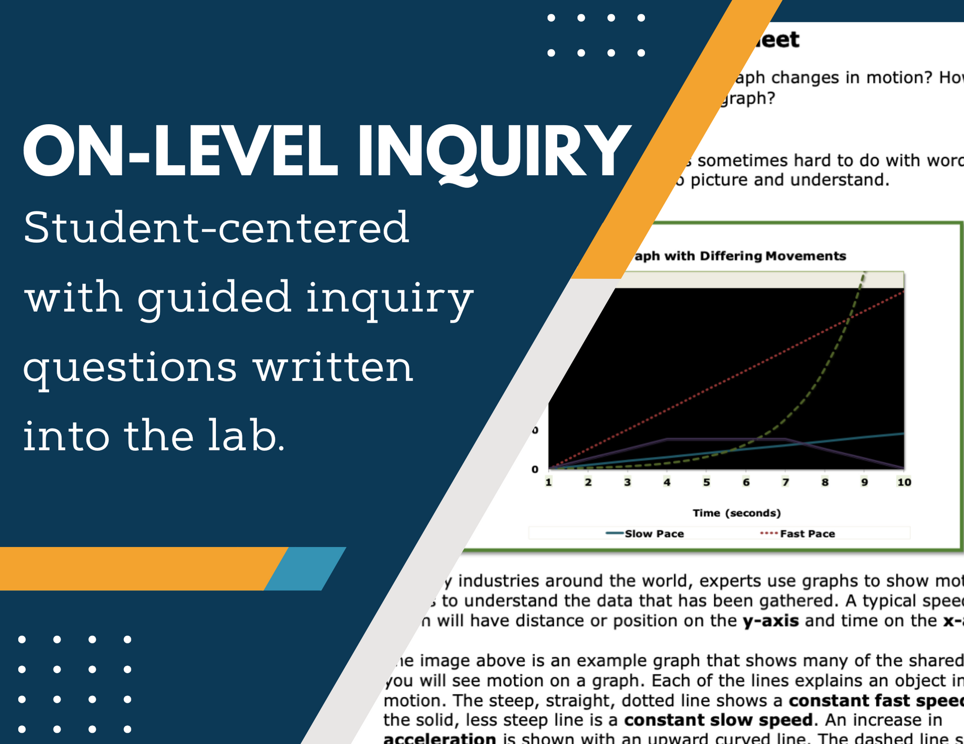 Motion Graphing Inquiry Lab - MS 6-8 Science TEKS