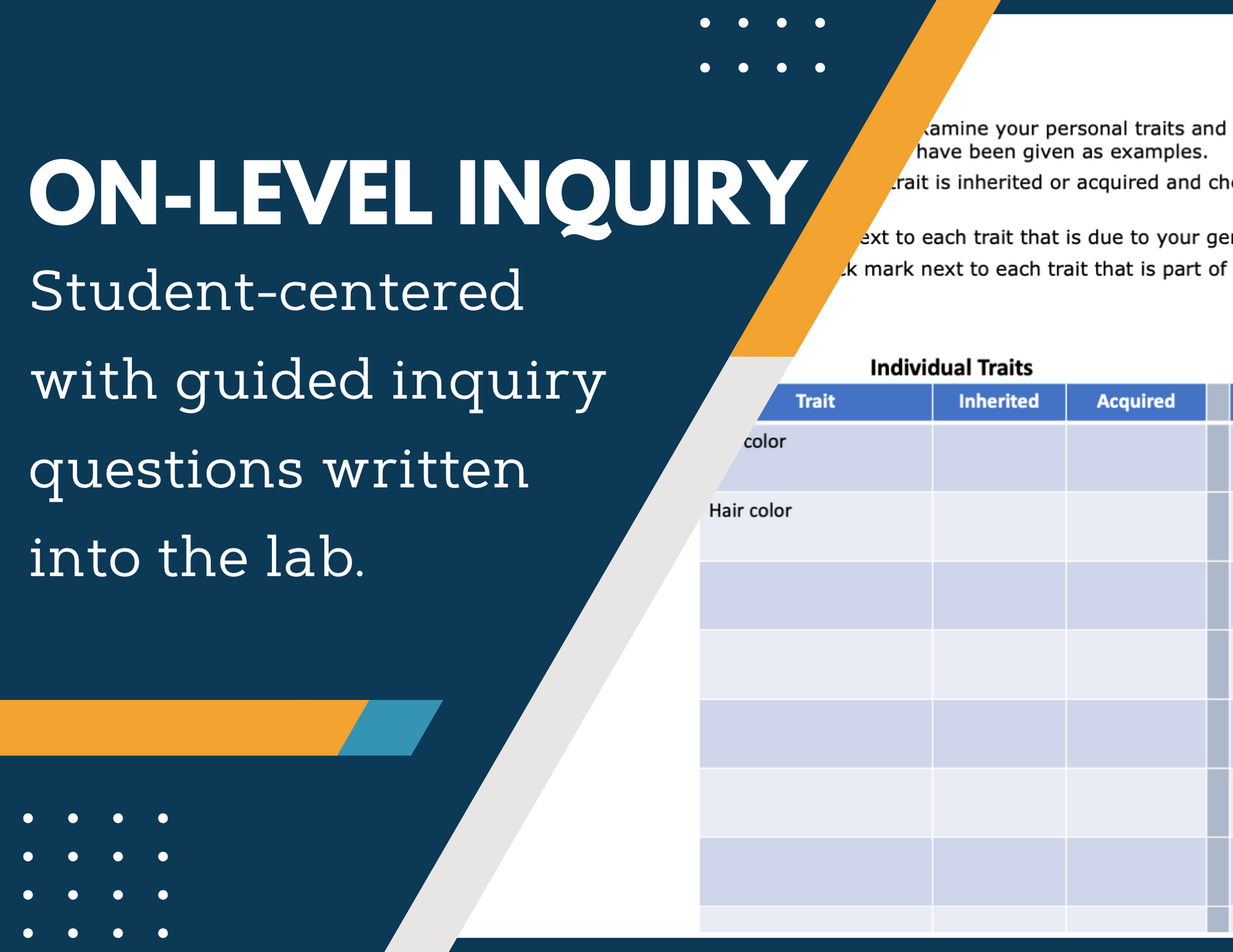 Heredity Inquiry Lab - MS 6-8 Science TEKS