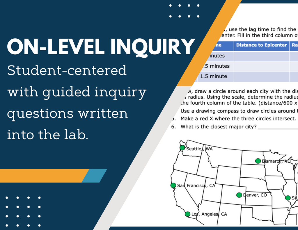 Earthquakes Inquiry Lab - MS 6-8 Science
