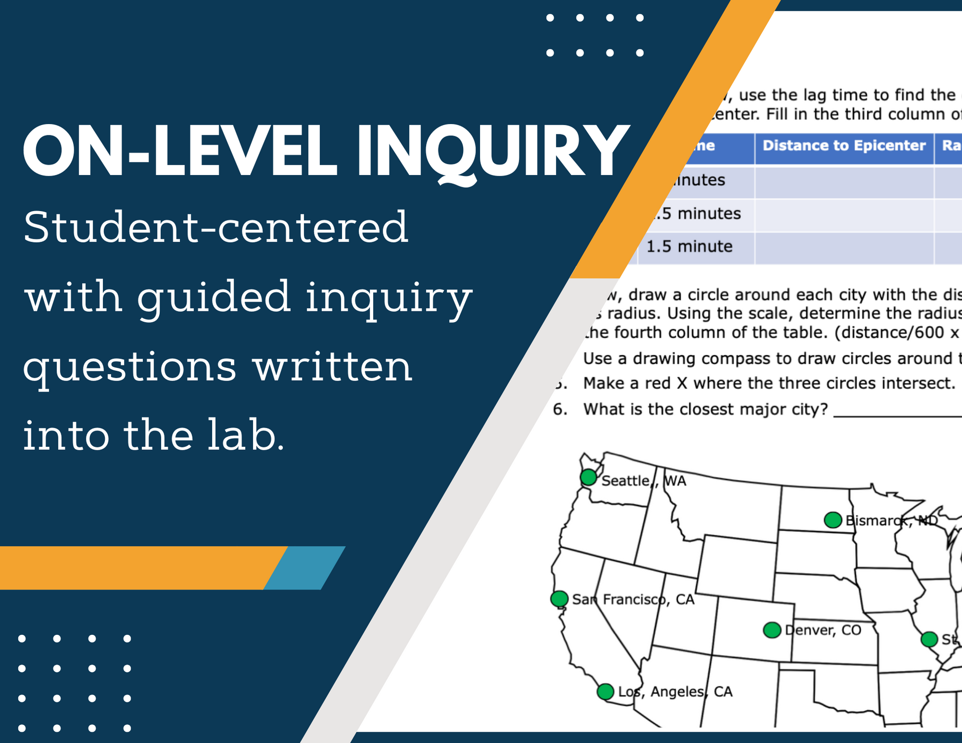 Earthquakes Inquiry Lab - MS 6-8 Science