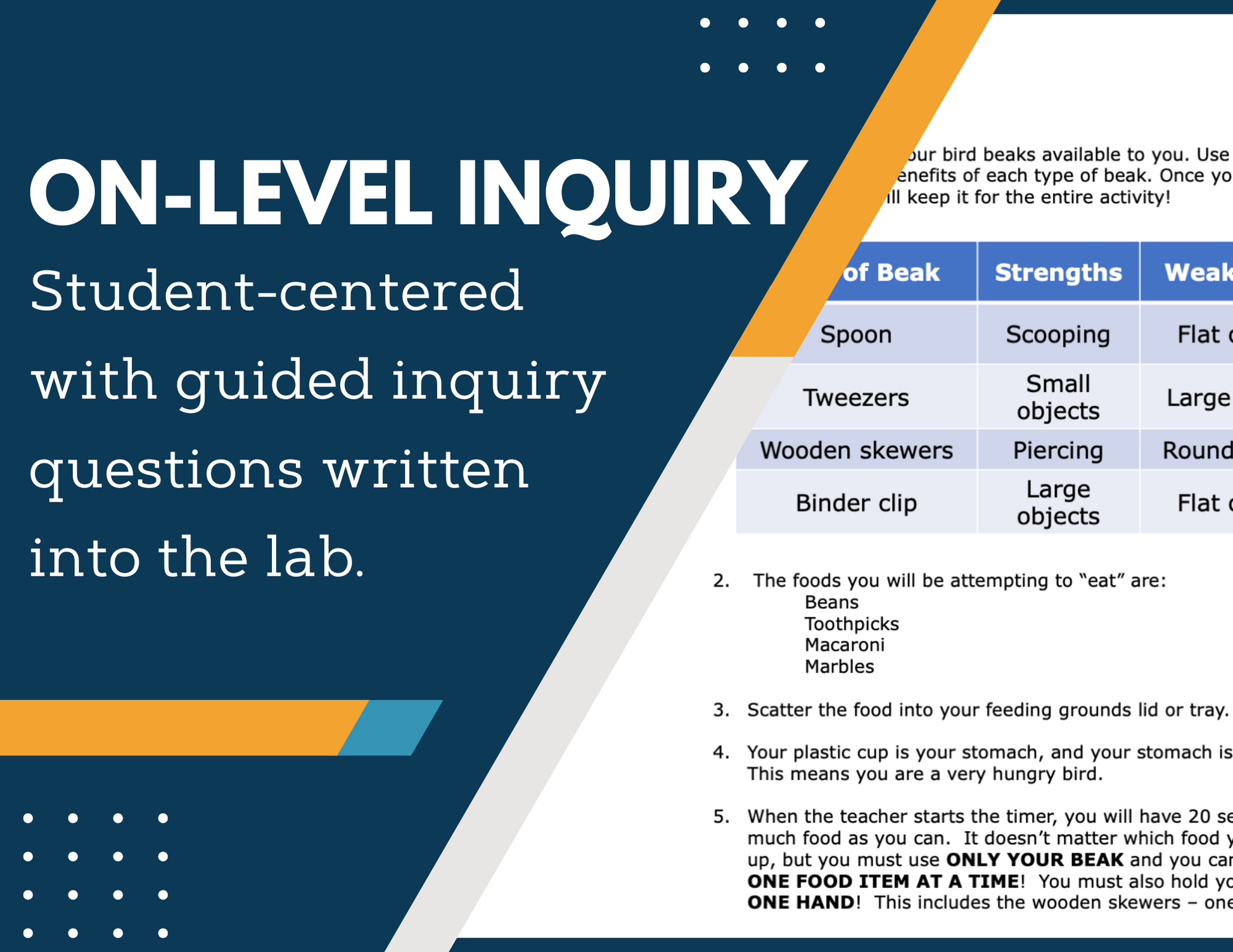 Natural Selection Inquiry Lab - NGSS MS LS1-5, LS4-6 - TEKS 6-8