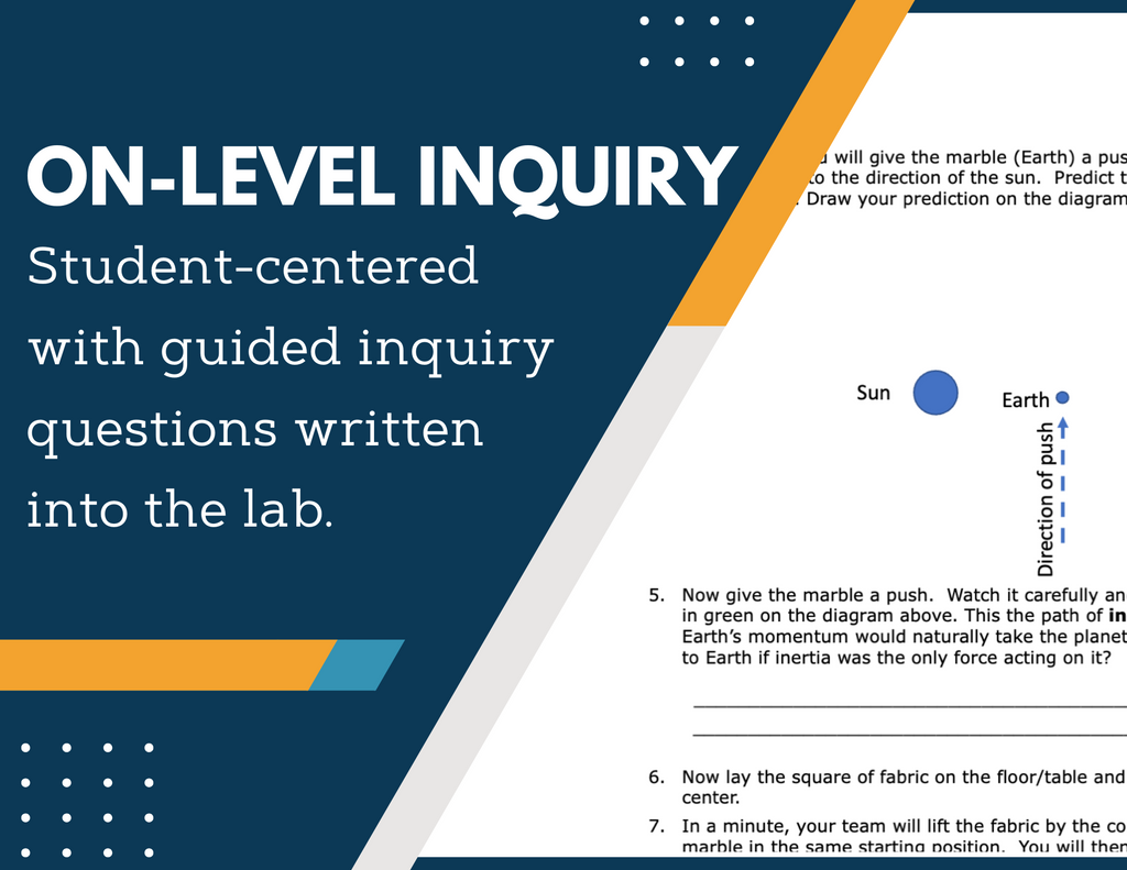Solar System Gravity Inquiry Lab - NGSS MS ESS1-2, TEKS 6-8