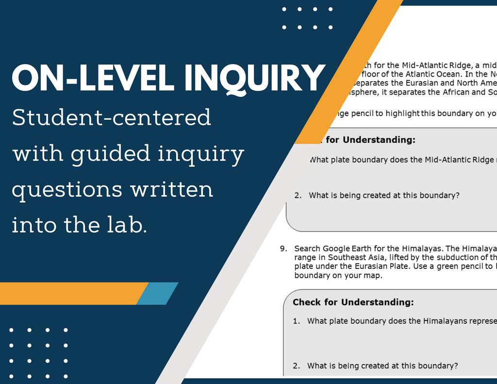Formation of Crustal Features Inquiry Lab - MS 6-8 Science TEKS